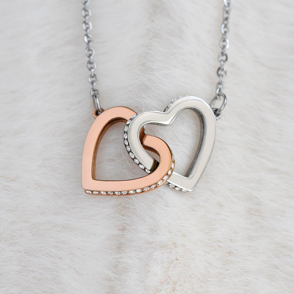 To Myself - Happy Mother's Day - Interlocking Hearts Necklace